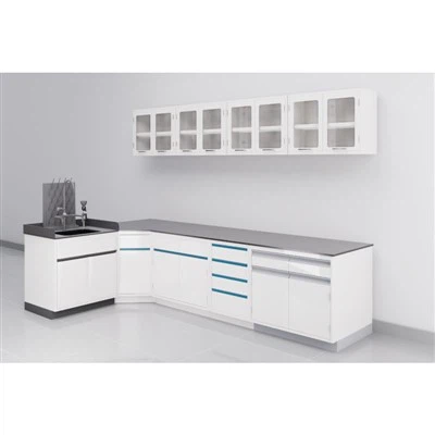 โต๊ะทำงานห้องปฏิบัติการเหล็กและไม้